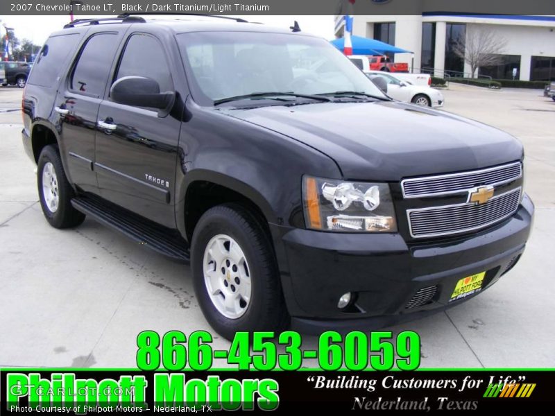 Black / Dark Titanium/Light Titanium 2007 Chevrolet Tahoe LT
