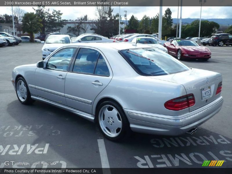 Brilliant Silver Metallic / Charcoal 2000 Mercedes-Benz E 55 AMG Sedan