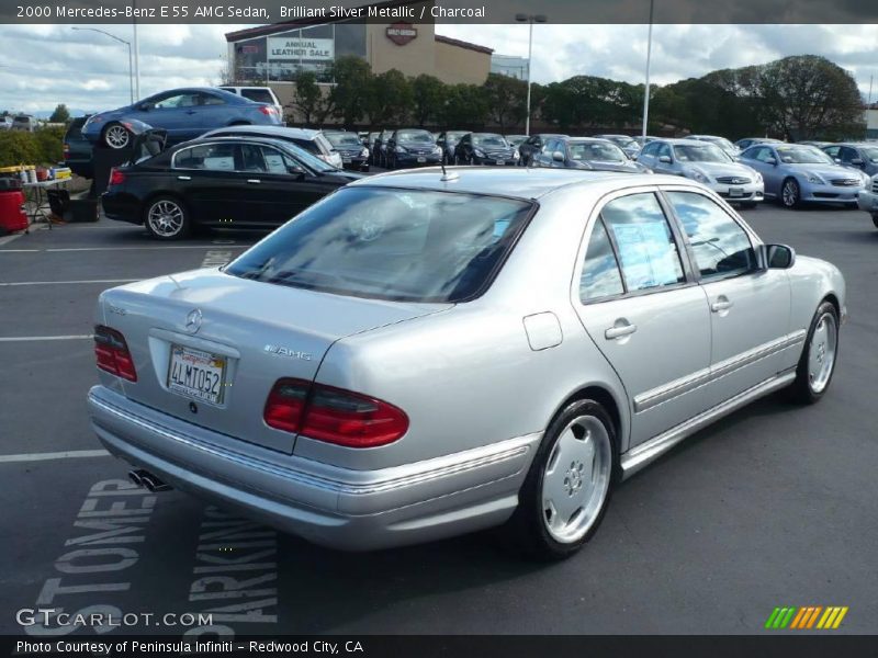 Brilliant Silver Metallic / Charcoal 2000 Mercedes-Benz E 55 AMG Sedan