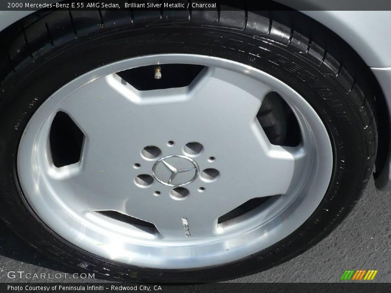 Brilliant Silver Metallic / Charcoal 2000 Mercedes-Benz E 55 AMG Sedan