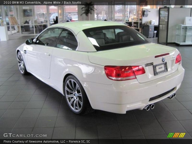 Alpine White / Black Novillo 2010 BMW M3 Convertible