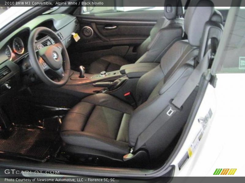 Alpine White / Black Novillo 2010 BMW M3 Convertible