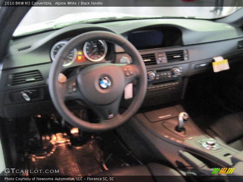Alpine White / Black Novillo 2010 BMW M3 Convertible