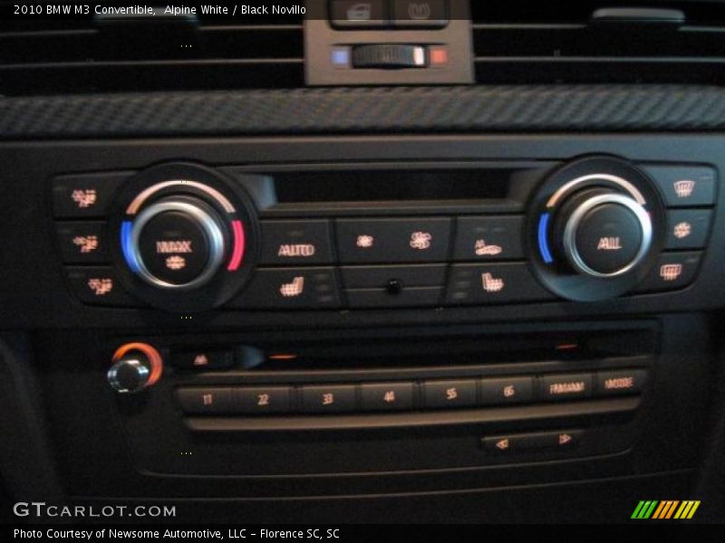 Alpine White / Black Novillo 2010 BMW M3 Convertible