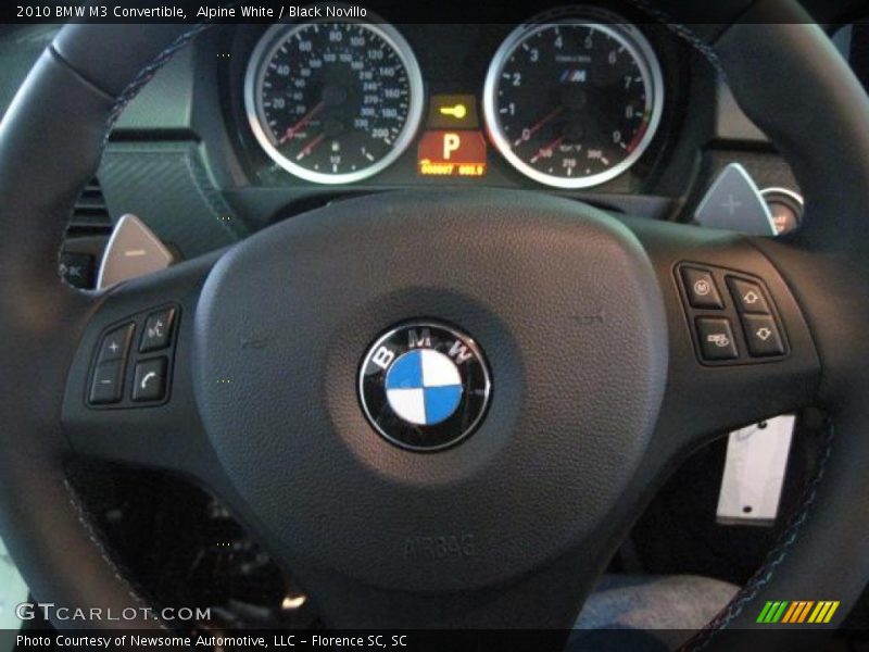 Alpine White / Black Novillo 2010 BMW M3 Convertible