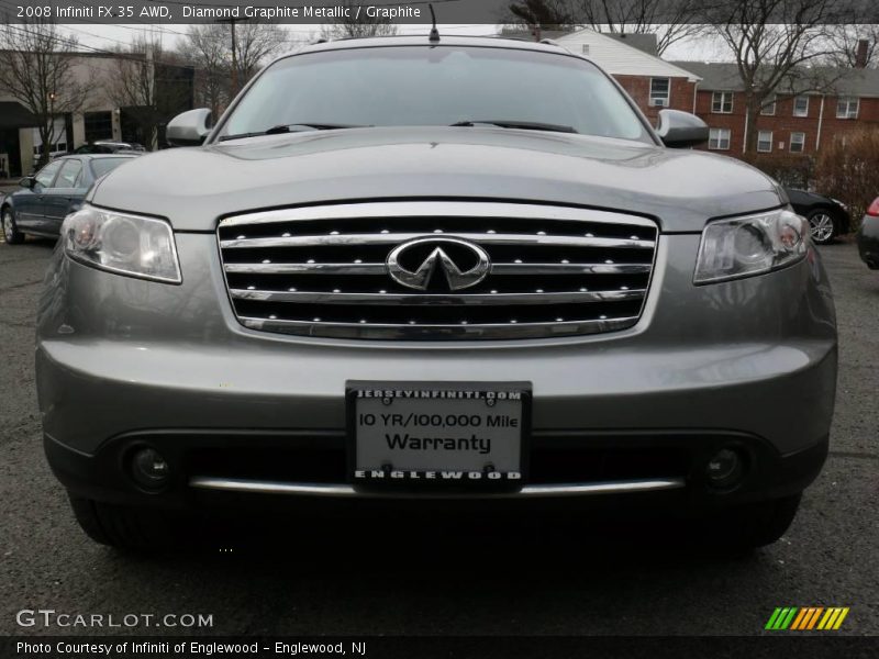 Diamond Graphite Metallic / Graphite 2008 Infiniti FX 35 AWD