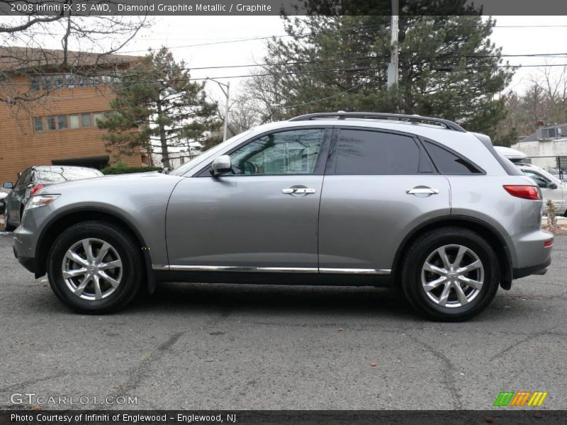 Diamond Graphite Metallic / Graphite 2008 Infiniti FX 35 AWD