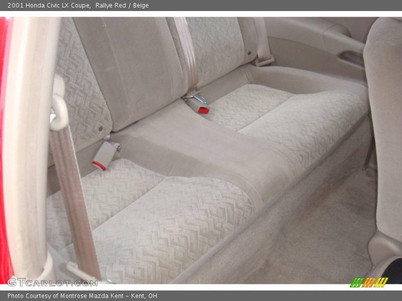 Rallye Red / Beige 2001 Honda Civic LX Coupe
