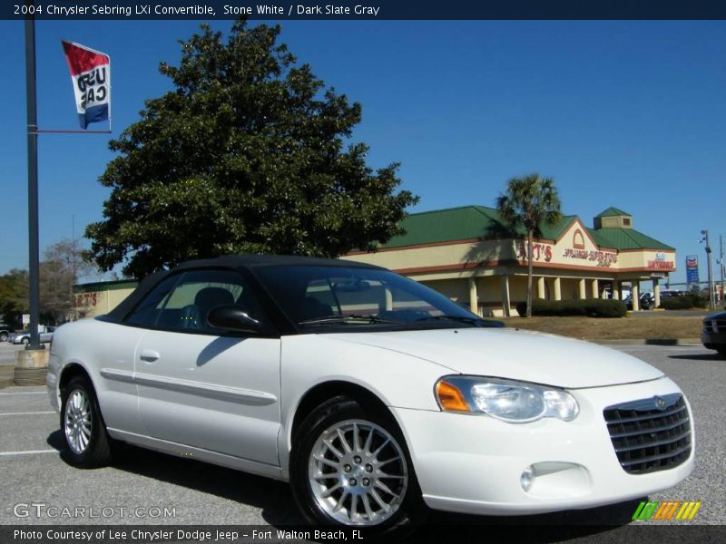Stone White / Dark Slate Gray 2004 Chrysler Sebring LXi Convertible