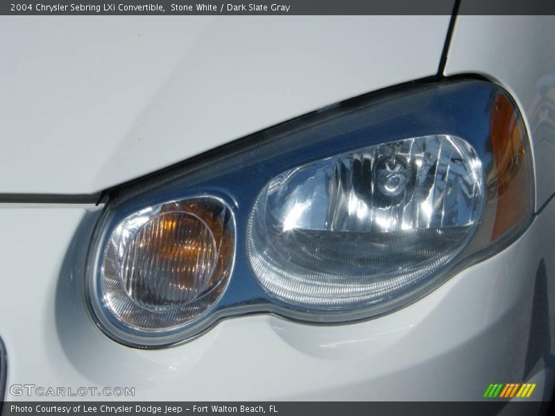 Stone White / Dark Slate Gray 2004 Chrysler Sebring LXi Convertible
