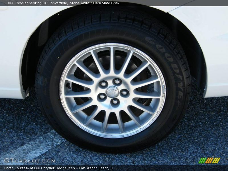 Stone White / Dark Slate Gray 2004 Chrysler Sebring LXi Convertible