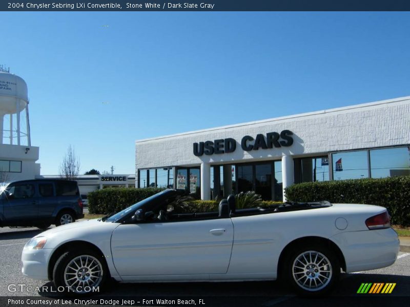 Stone White / Dark Slate Gray 2004 Chrysler Sebring LXi Convertible