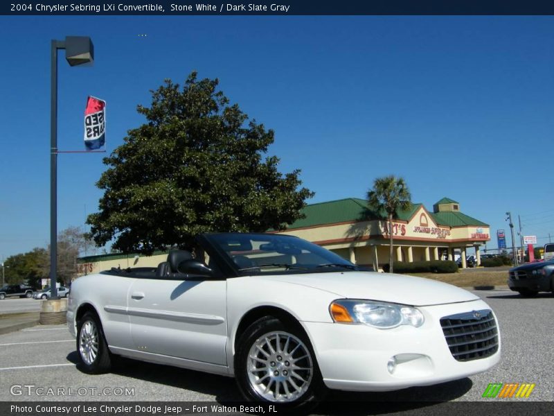 Stone White / Dark Slate Gray 2004 Chrysler Sebring LXi Convertible