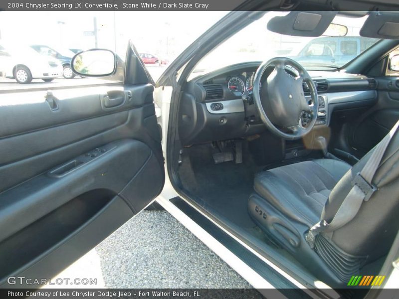 Stone White / Dark Slate Gray 2004 Chrysler Sebring LXi Convertible