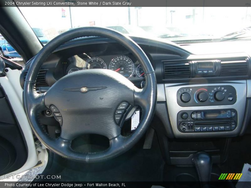 Stone White / Dark Slate Gray 2004 Chrysler Sebring LXi Convertible