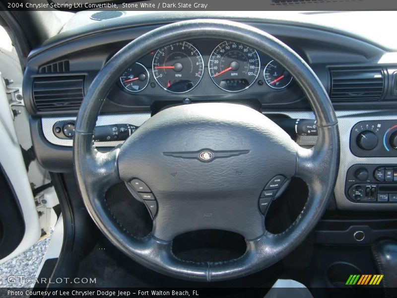 Stone White / Dark Slate Gray 2004 Chrysler Sebring LXi Convertible