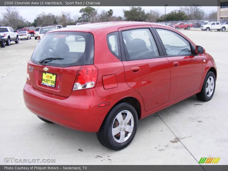 Sport Red / Charcoal 2006 Chevrolet Aveo LS Hatchback