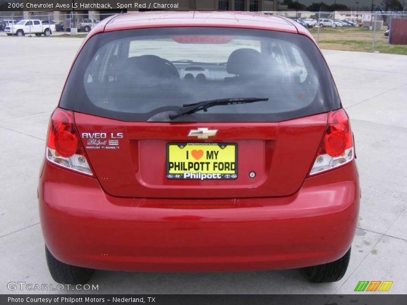 Sport Red / Charcoal 2006 Chevrolet Aveo LS Hatchback