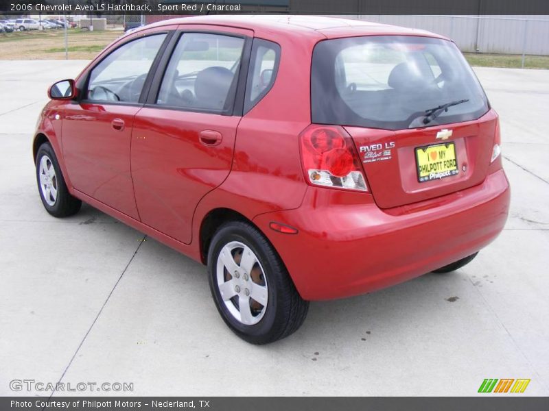 Sport Red / Charcoal 2006 Chevrolet Aveo LS Hatchback