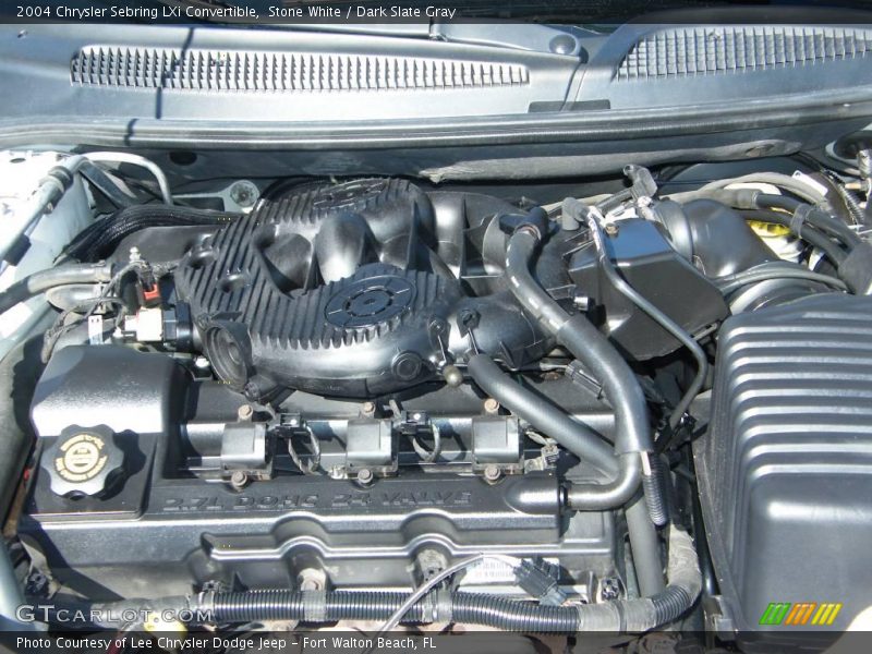 Stone White / Dark Slate Gray 2004 Chrysler Sebring LXi Convertible