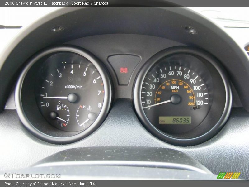 Sport Red / Charcoal 2006 Chevrolet Aveo LS Hatchback