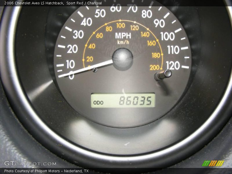 Sport Red / Charcoal 2006 Chevrolet Aveo LS Hatchback