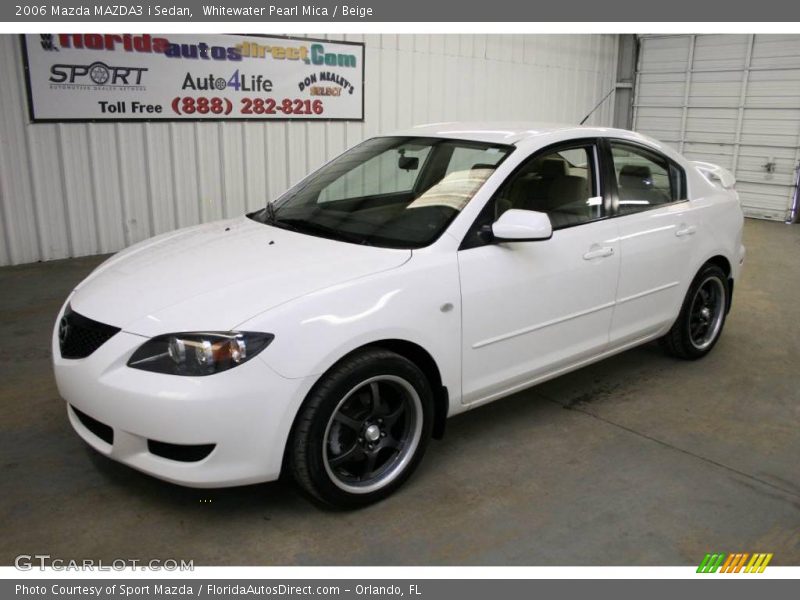 Whitewater Pearl Mica / Beige 2006 Mazda MAZDA3 i Sedan