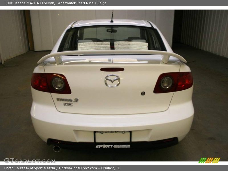 Whitewater Pearl Mica / Beige 2006 Mazda MAZDA3 i Sedan