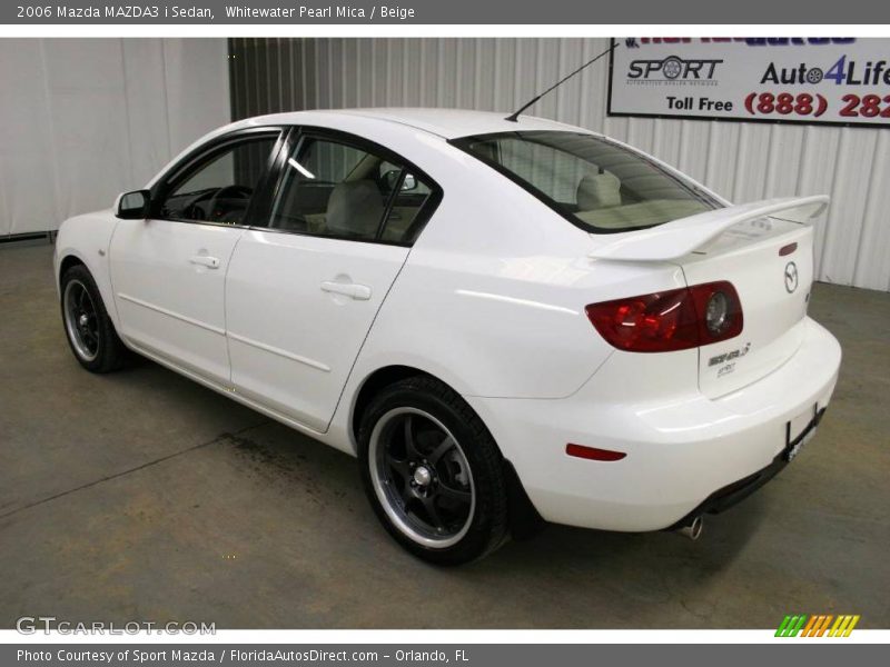 Whitewater Pearl Mica / Beige 2006 Mazda MAZDA3 i Sedan