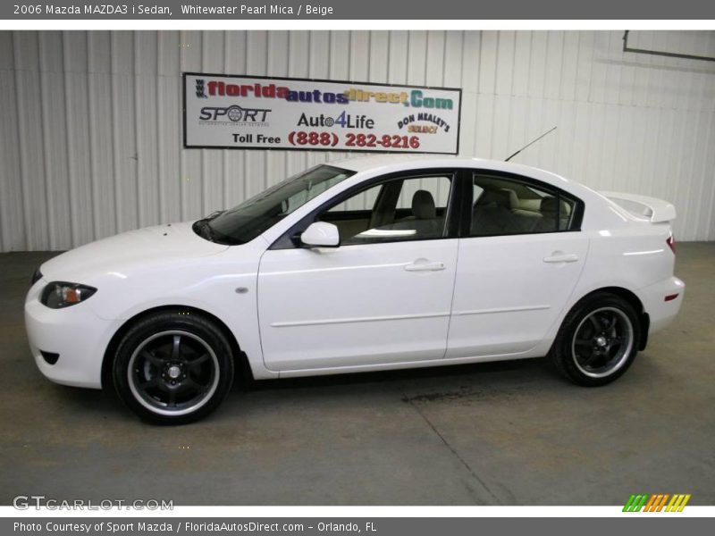 Whitewater Pearl Mica / Beige 2006 Mazda MAZDA3 i Sedan