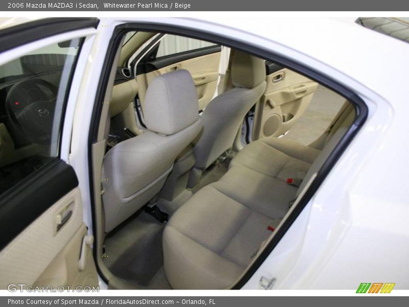 Whitewater Pearl Mica / Beige 2006 Mazda MAZDA3 i Sedan