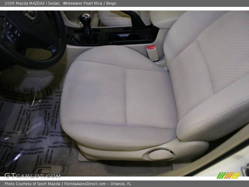 Whitewater Pearl Mica / Beige 2006 Mazda MAZDA3 i Sedan