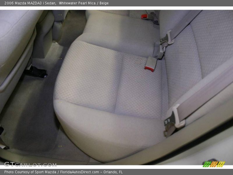 Whitewater Pearl Mica / Beige 2006 Mazda MAZDA3 i Sedan