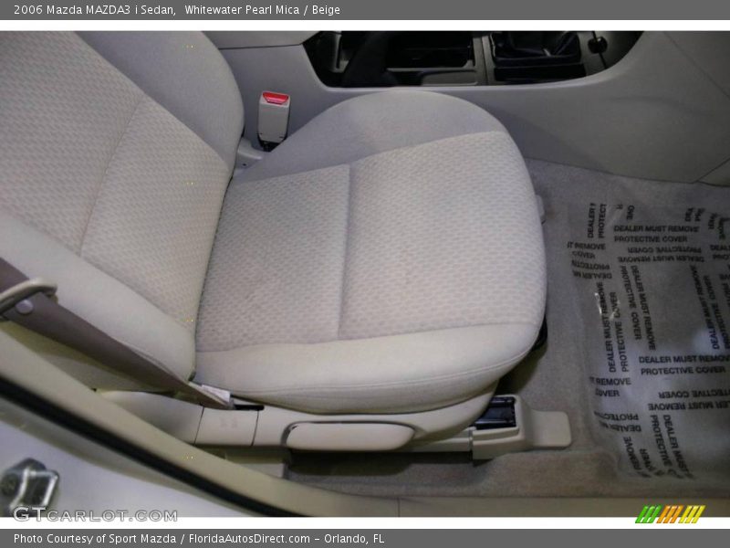 Whitewater Pearl Mica / Beige 2006 Mazda MAZDA3 i Sedan