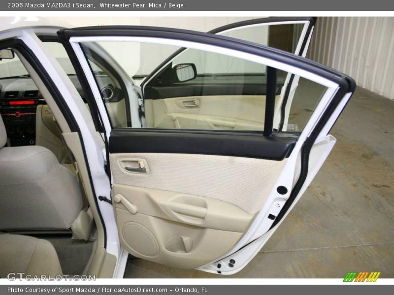 Whitewater Pearl Mica / Beige 2006 Mazda MAZDA3 i Sedan