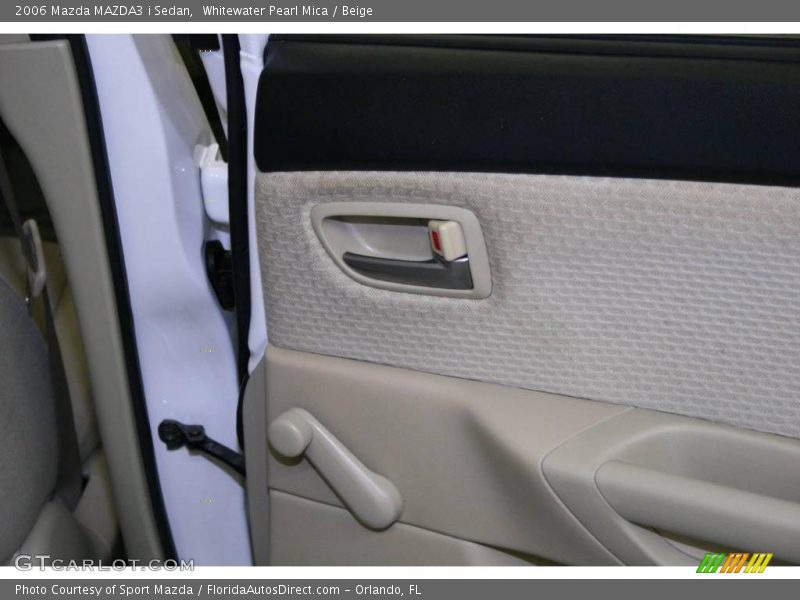 Whitewater Pearl Mica / Beige 2006 Mazda MAZDA3 i Sedan
