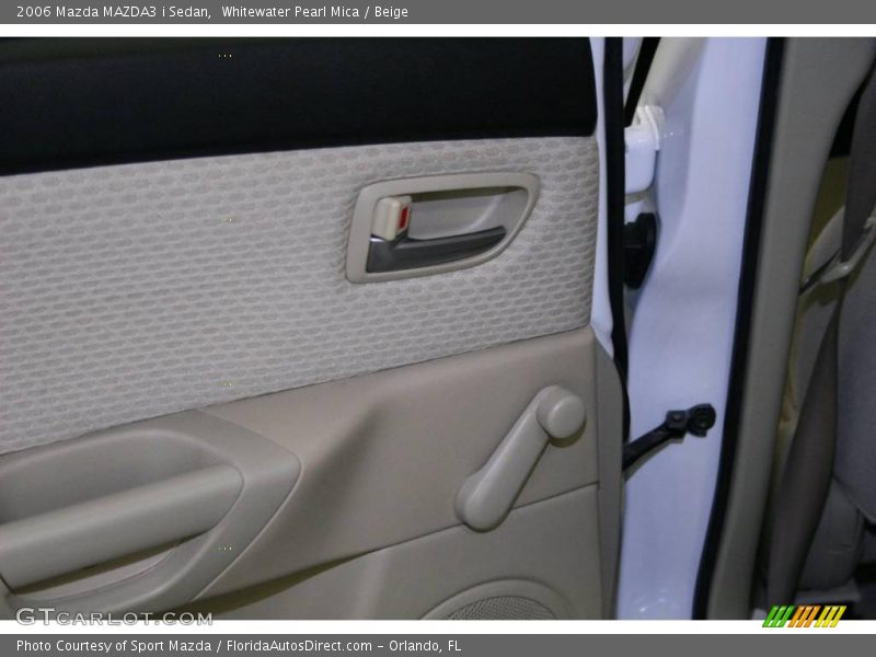 Whitewater Pearl Mica / Beige 2006 Mazda MAZDA3 i Sedan