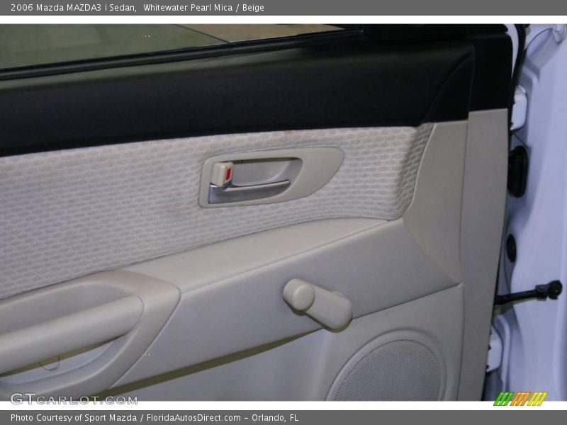 Whitewater Pearl Mica / Beige 2006 Mazda MAZDA3 i Sedan