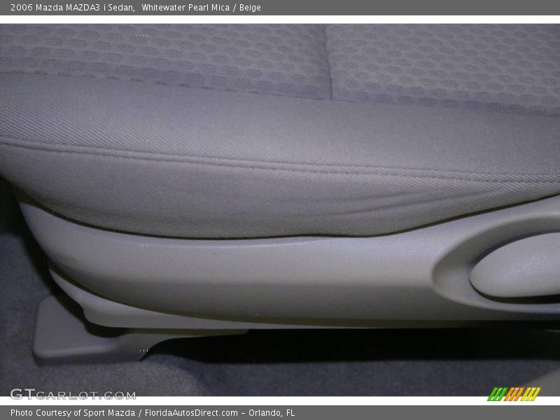 Whitewater Pearl Mica / Beige 2006 Mazda MAZDA3 i Sedan