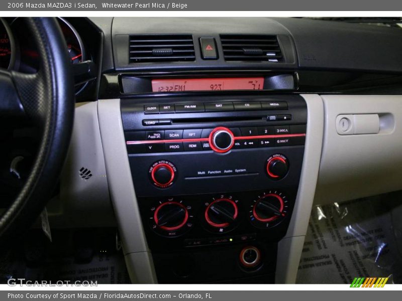 Whitewater Pearl Mica / Beige 2006 Mazda MAZDA3 i Sedan