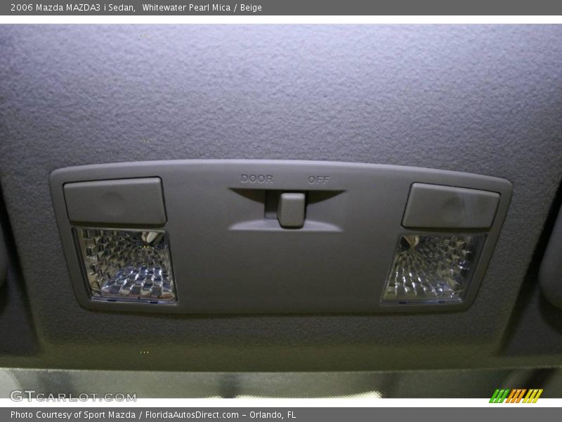 Whitewater Pearl Mica / Beige 2006 Mazda MAZDA3 i Sedan