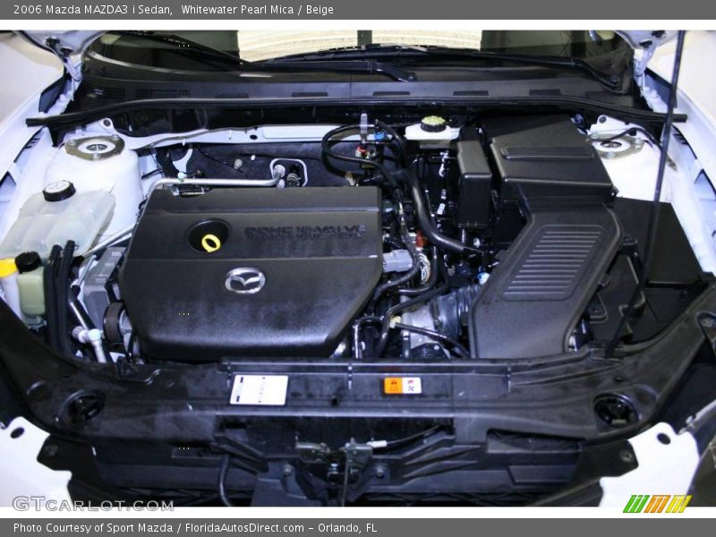 Whitewater Pearl Mica / Beige 2006 Mazda MAZDA3 i Sedan