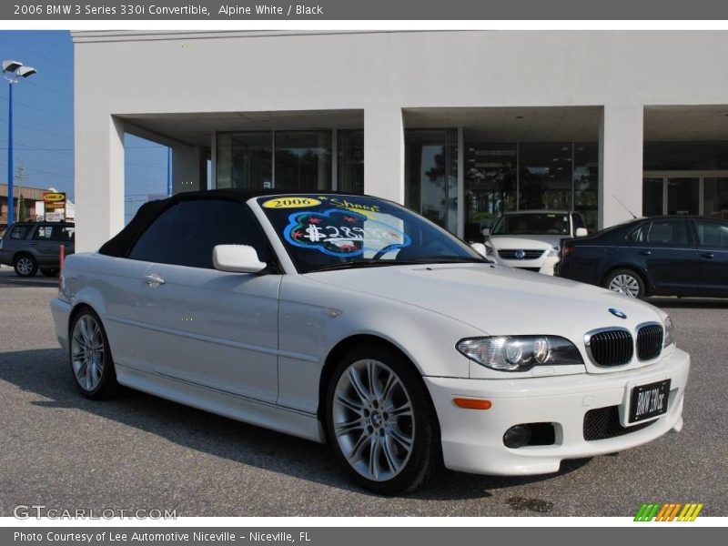 Alpine White / Black 2006 BMW 3 Series 330i Convertible