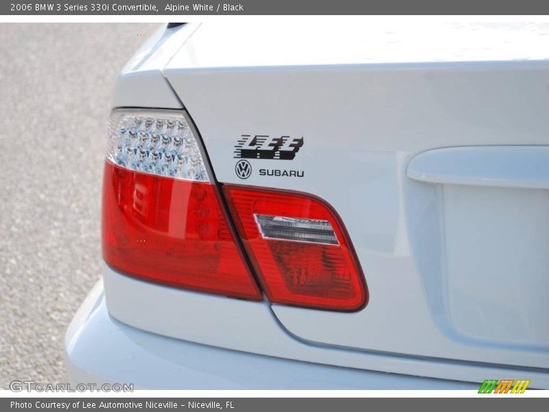 Alpine White / Black 2006 BMW 3 Series 330i Convertible