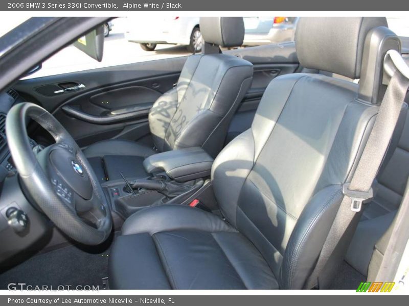 Alpine White / Black 2006 BMW 3 Series 330i Convertible