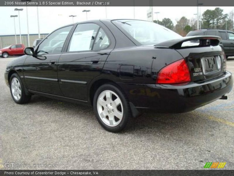 Blackout / Charcoal 2006 Nissan Sentra 1.8 S Special Edition
