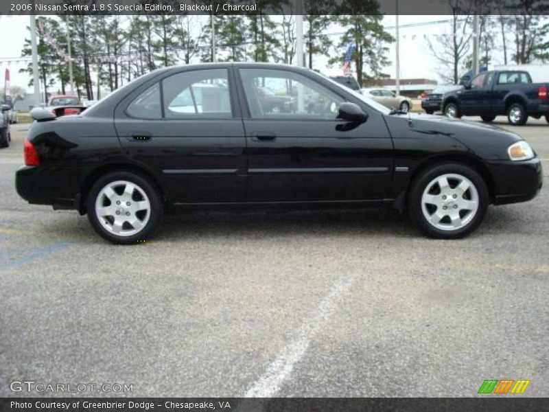 Blackout / Charcoal 2006 Nissan Sentra 1.8 S Special Edition