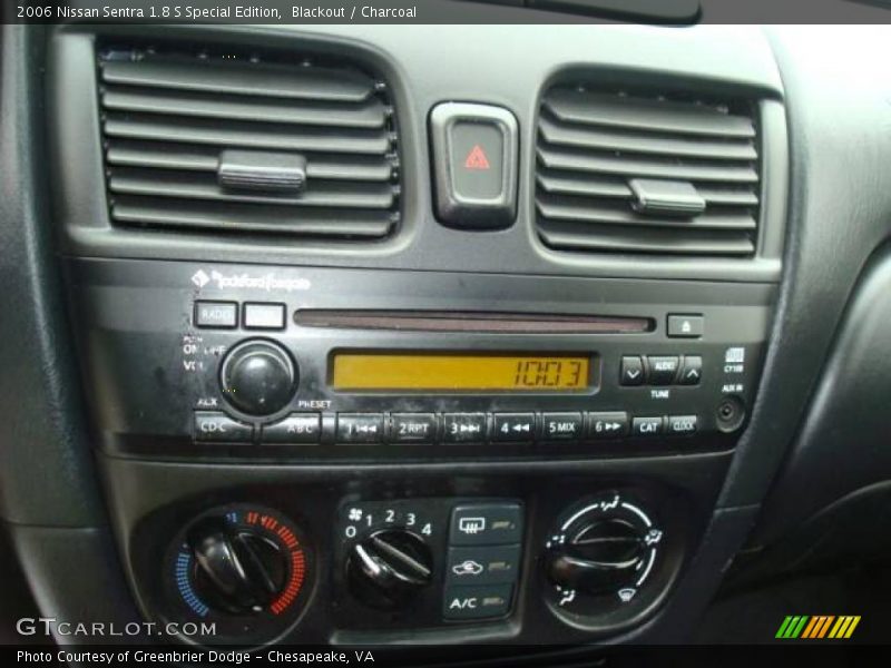 Blackout / Charcoal 2006 Nissan Sentra 1.8 S Special Edition