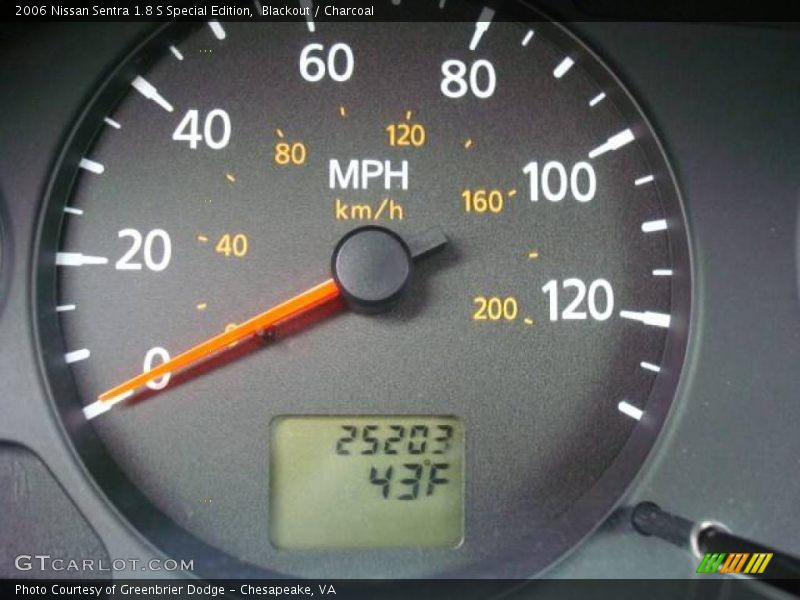 Blackout / Charcoal 2006 Nissan Sentra 1.8 S Special Edition