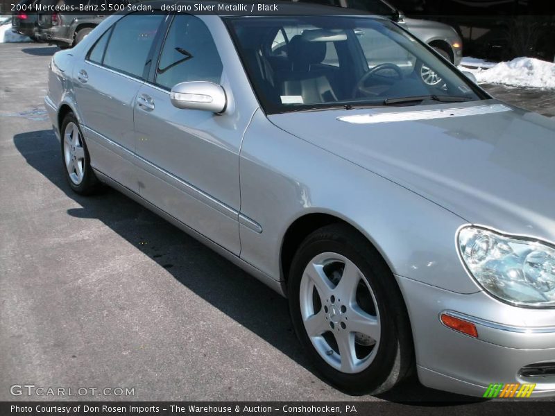 designo Silver Metallic / Black 2004 Mercedes-Benz S 500 Sedan